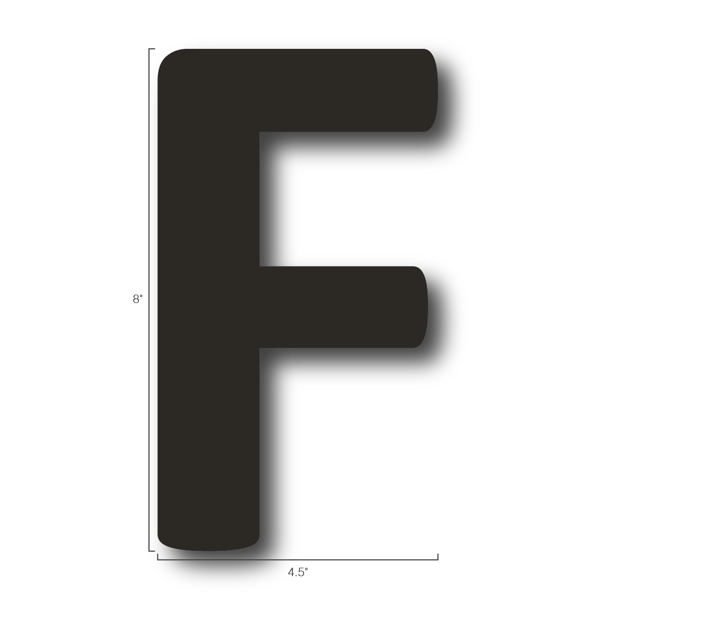 Alphabet Single Letters- F