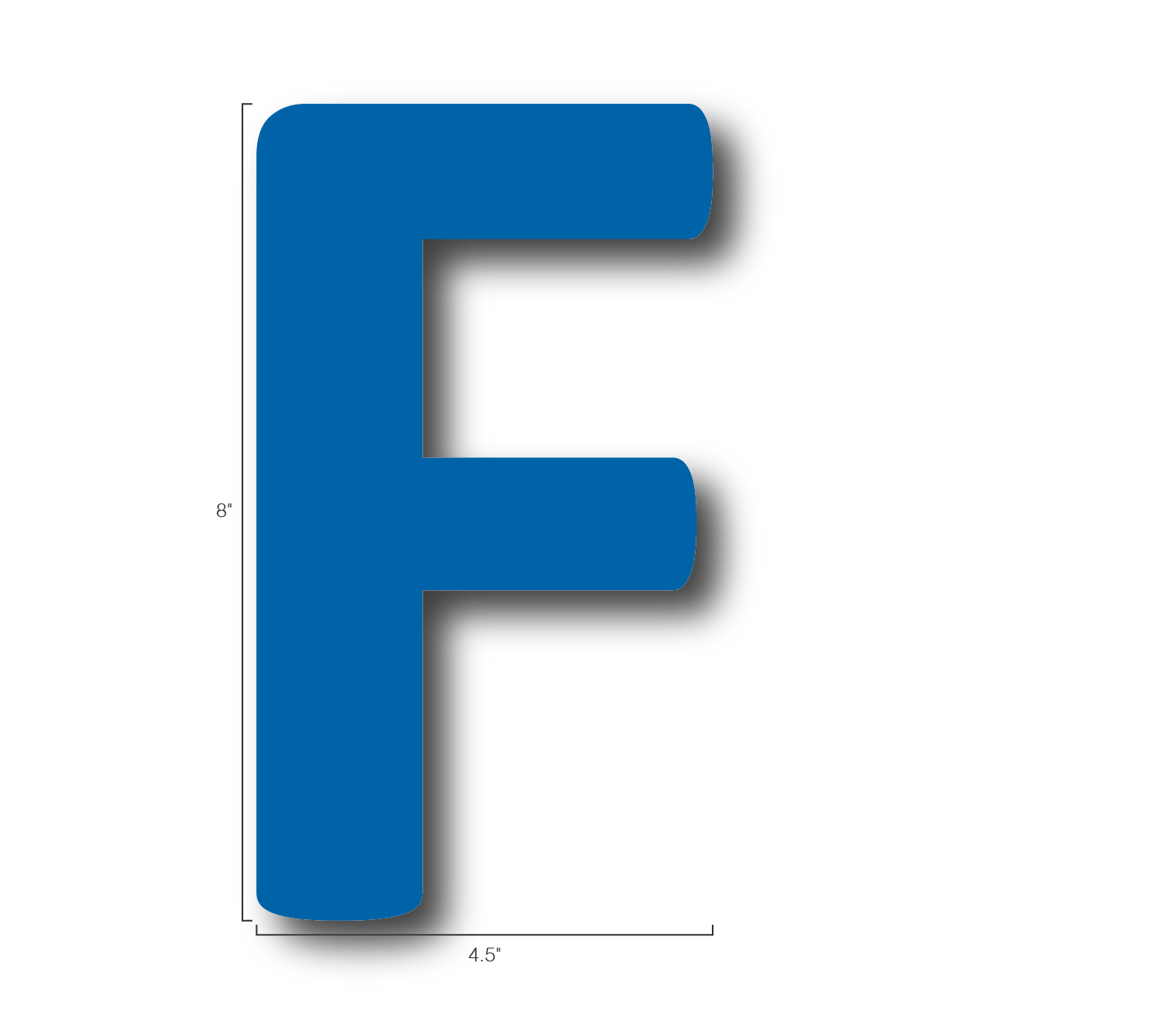 Alphabet Single Letters- F