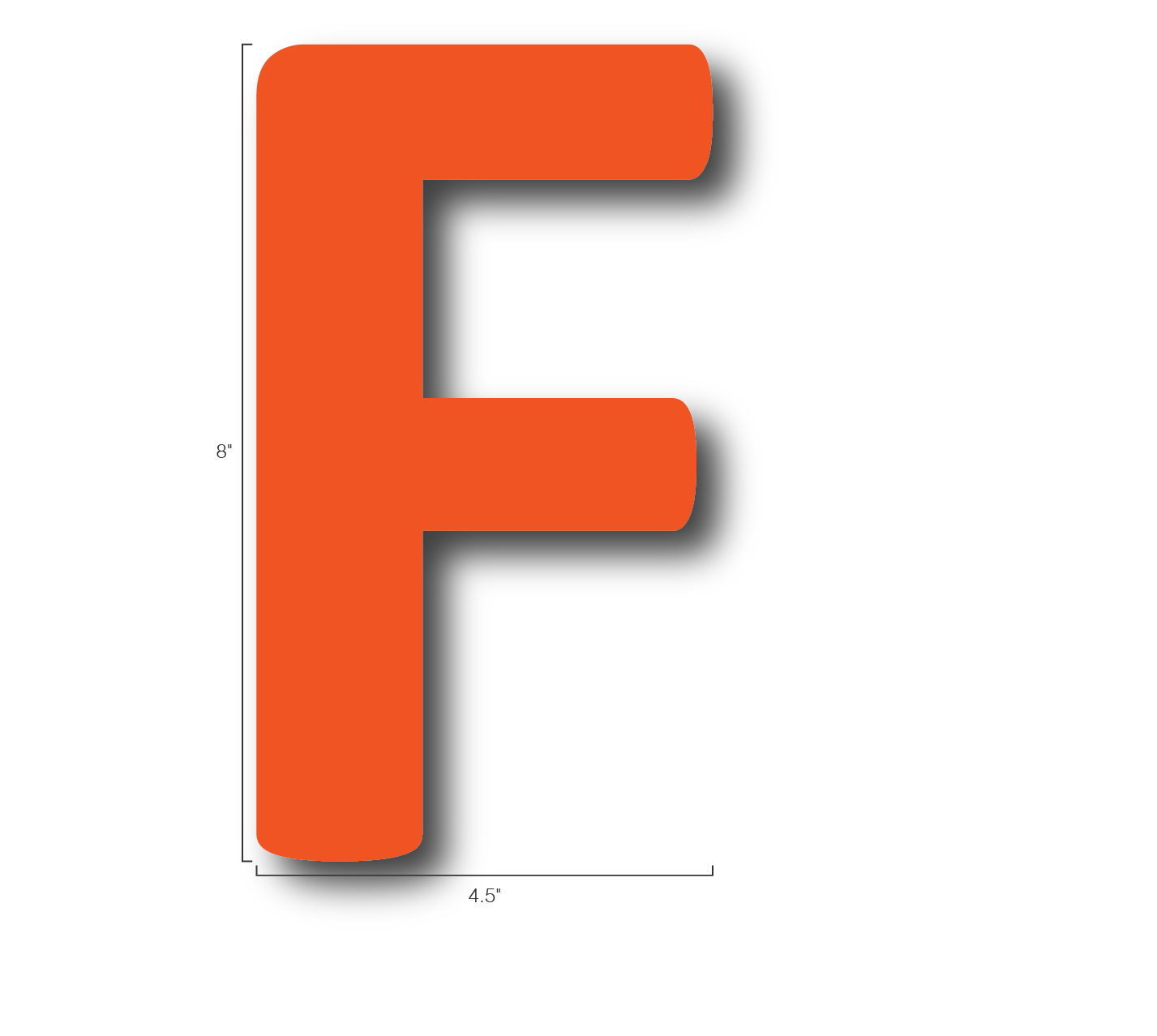 Alphabet Single Letters- F