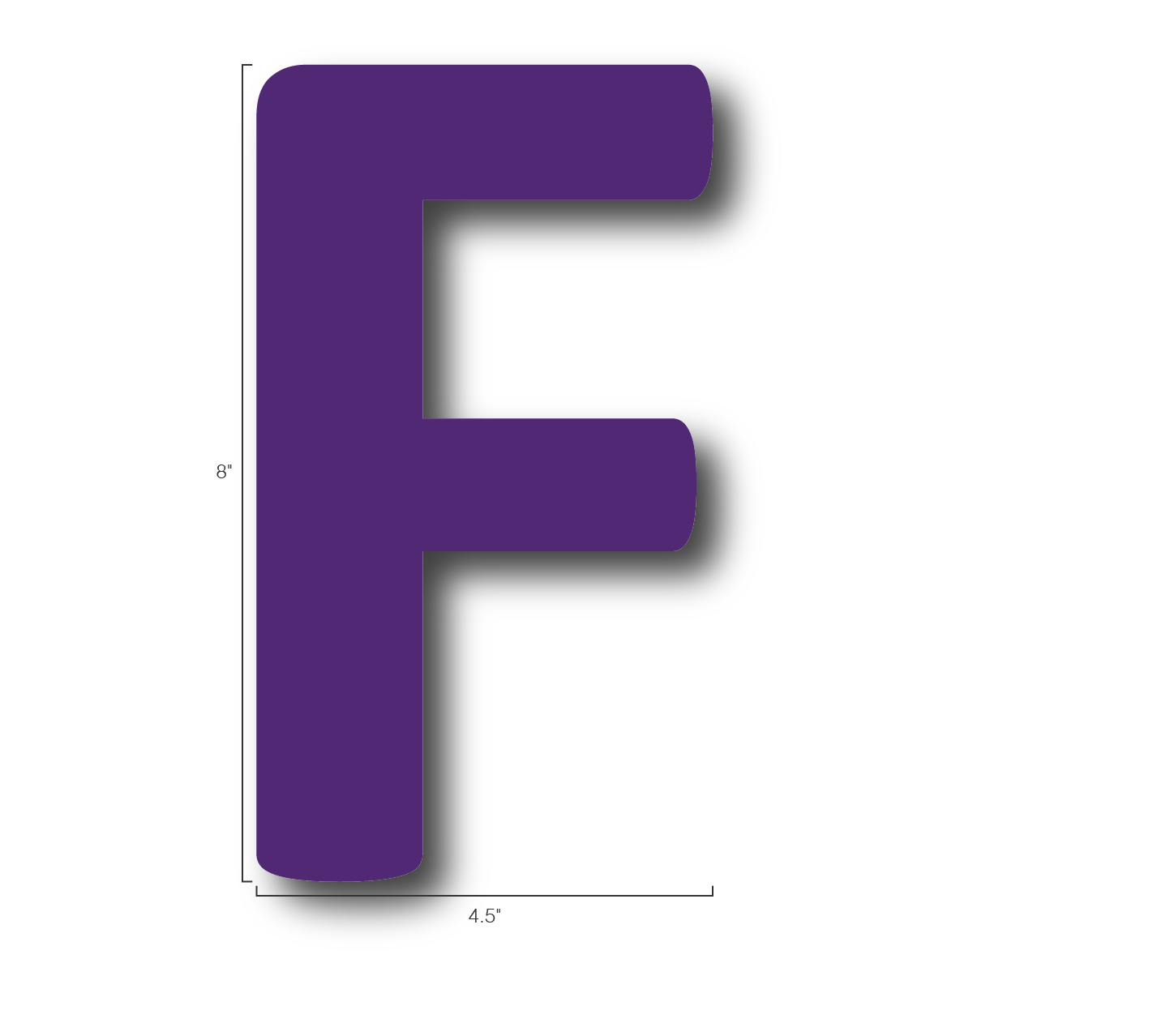 Alphabet Single Letters- F