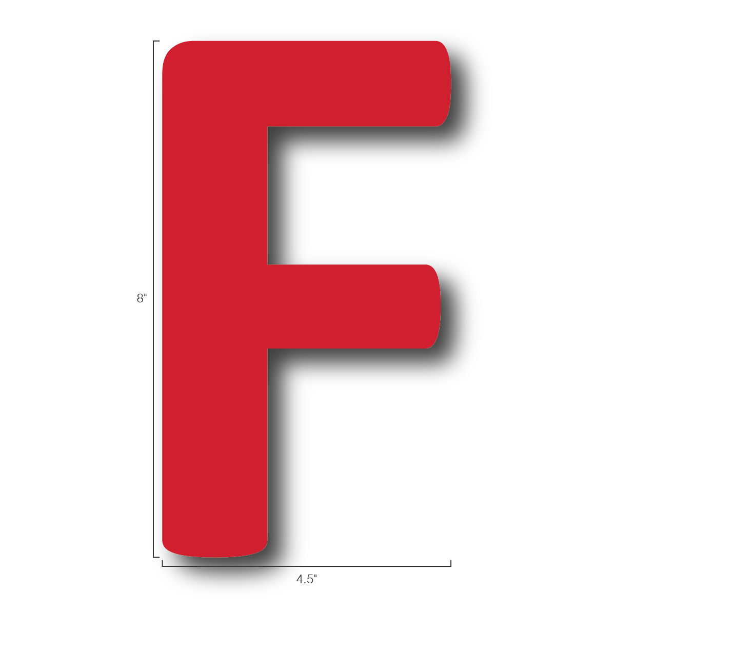 Alphabet Single Letters- F