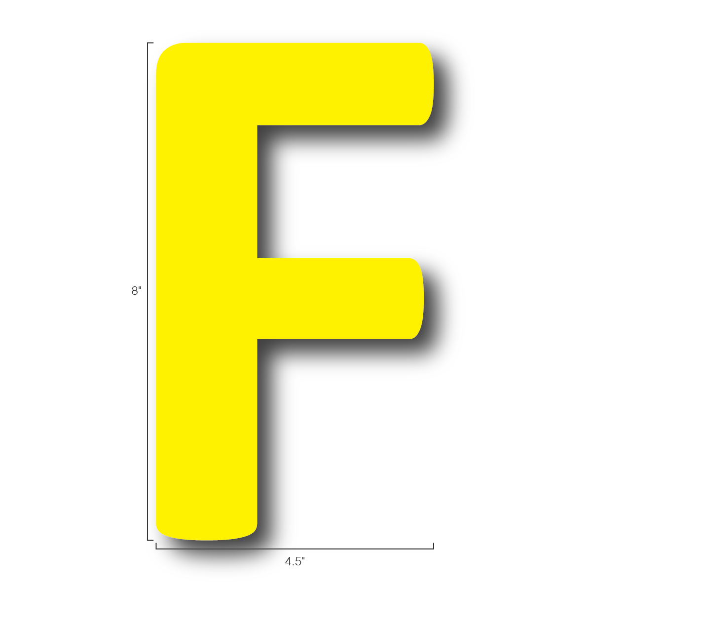 Alphabet Single Letters- F