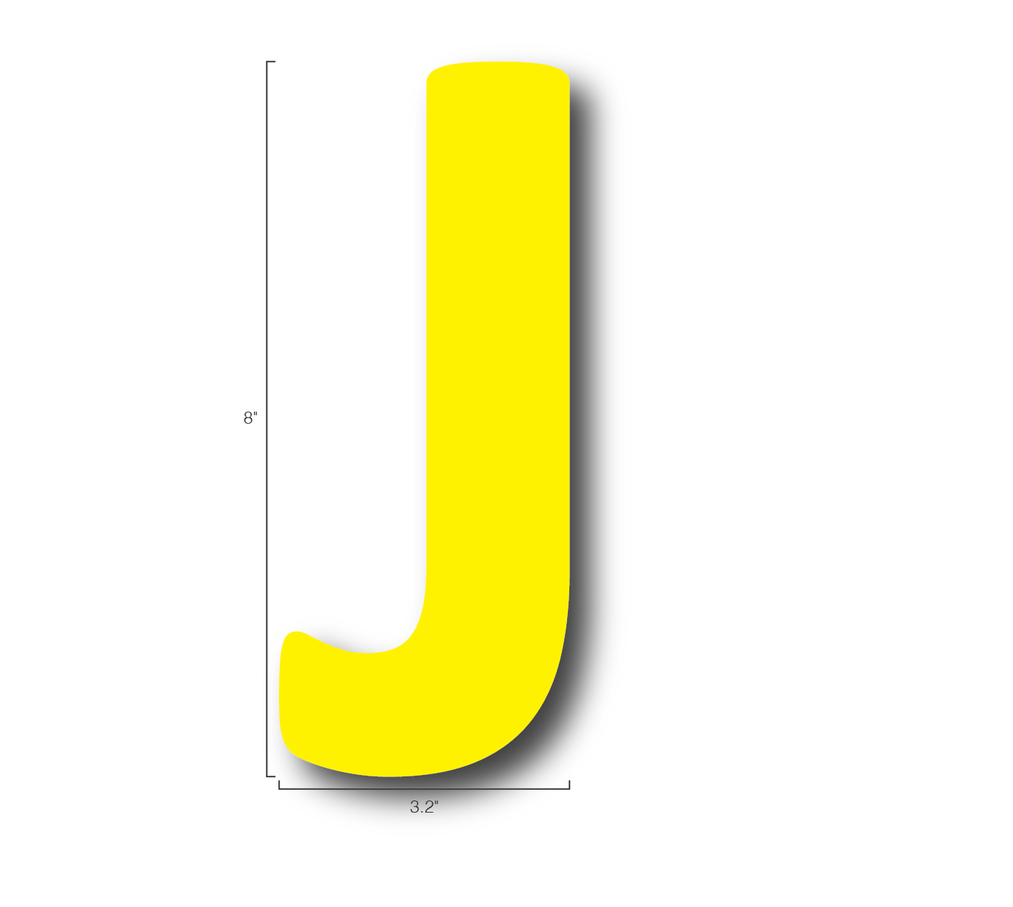 Alphabet Single Letters- J