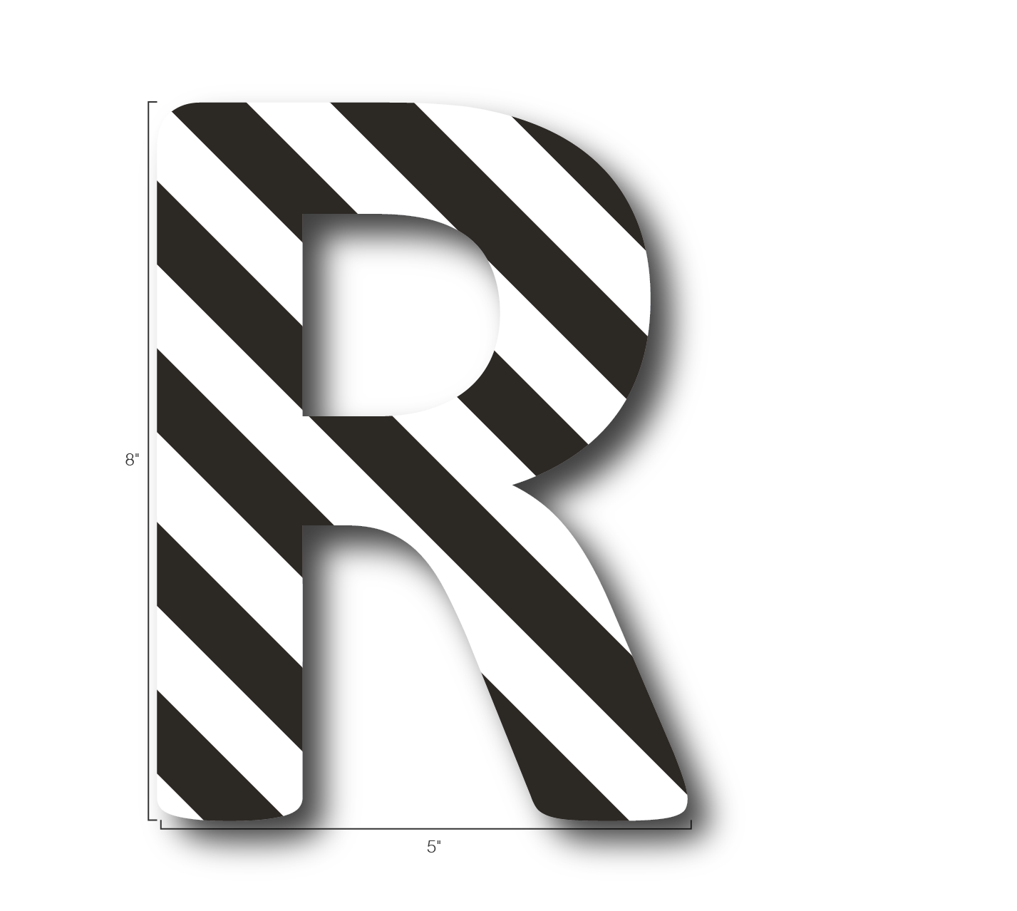 Alphabet Single Letters- R