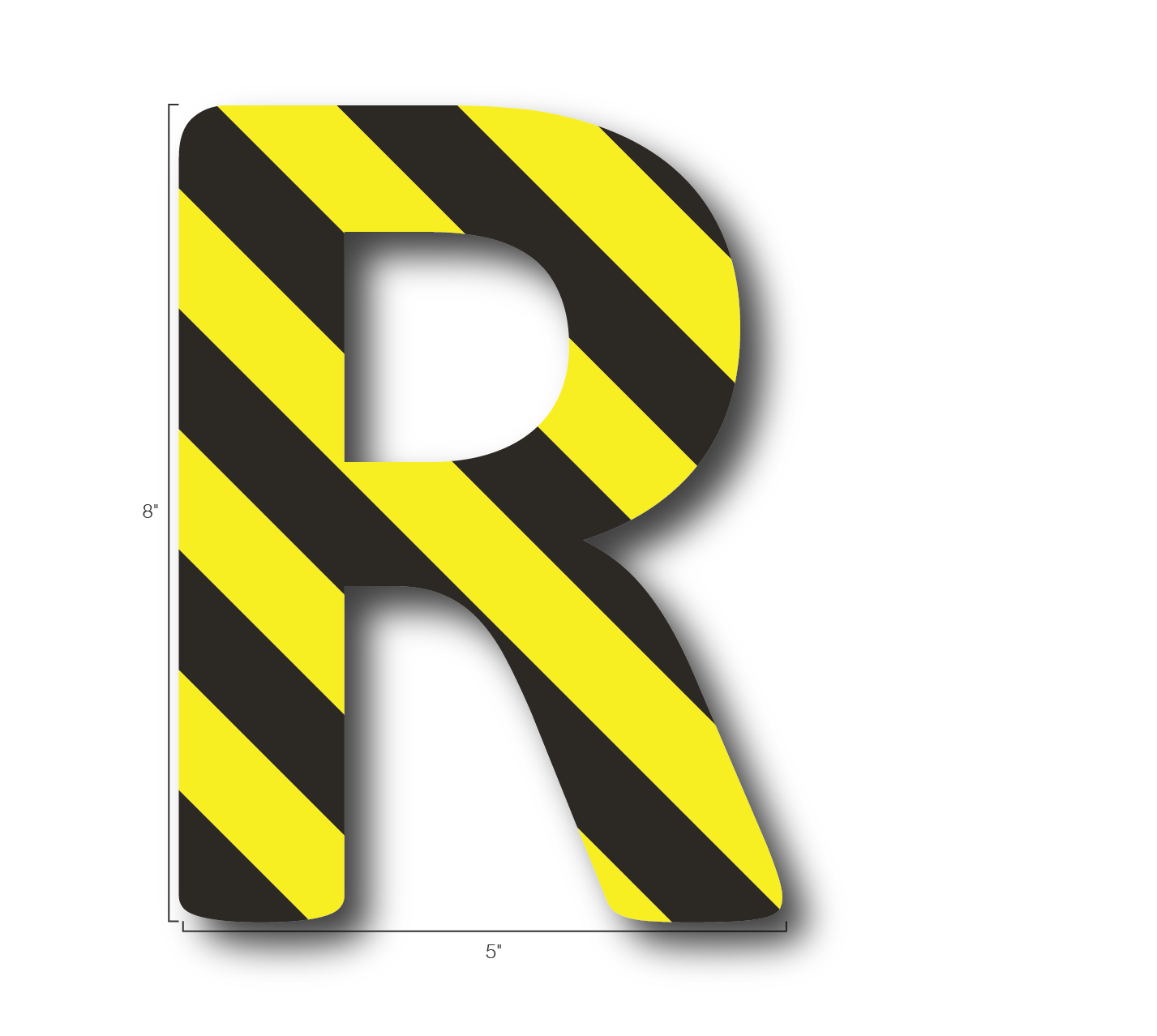 Alphabet Single Letters- R