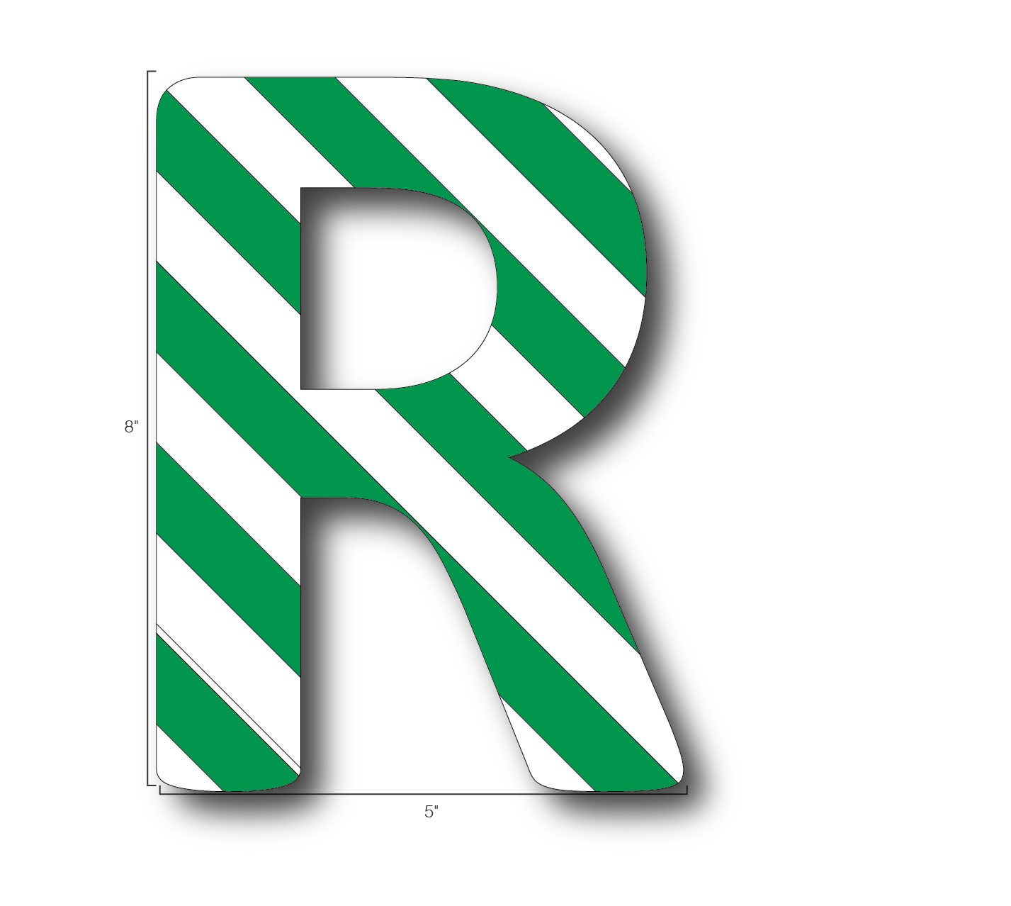 Alphabet Single Letters- R