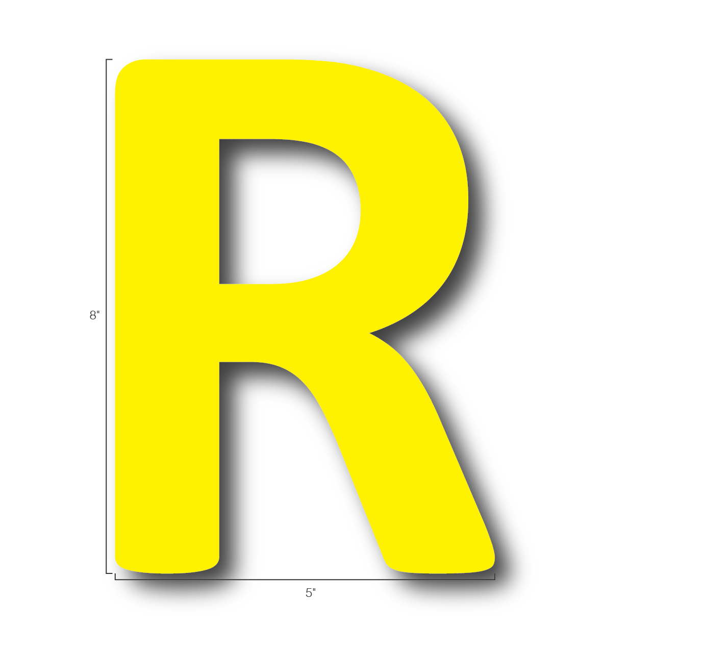 Alphabet Single Letters- R