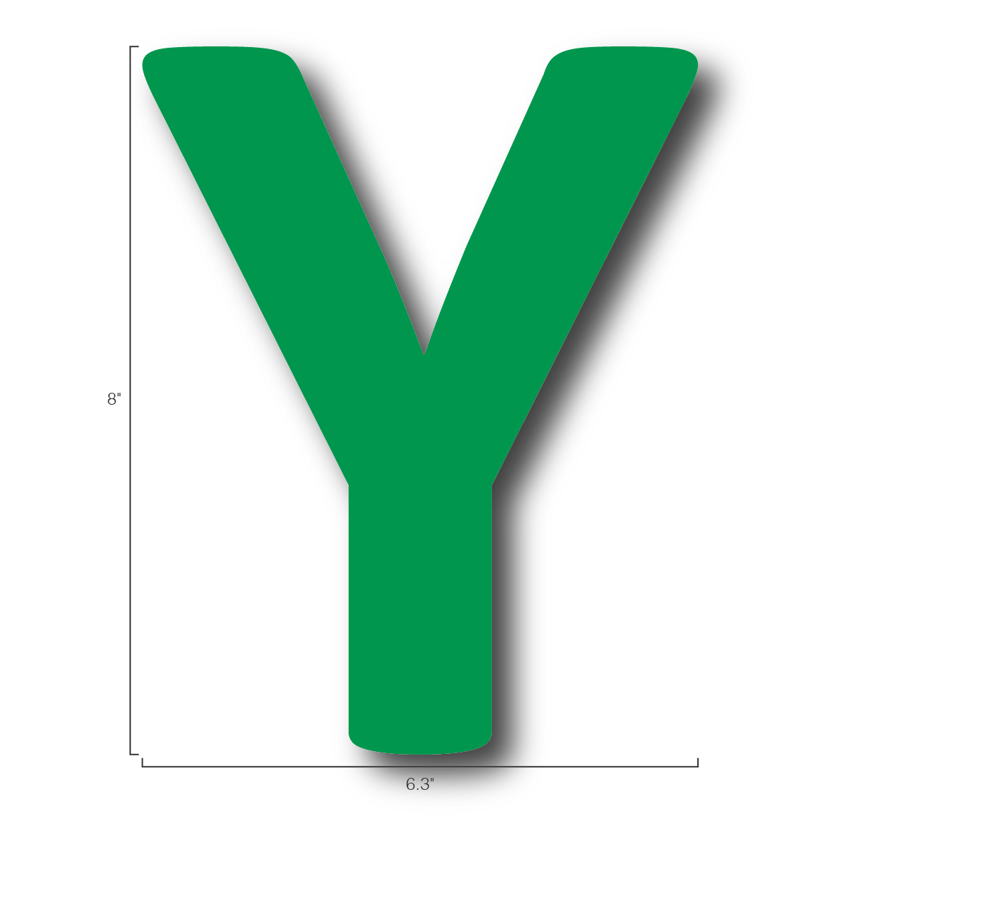 Alphabet Single Letters- Y