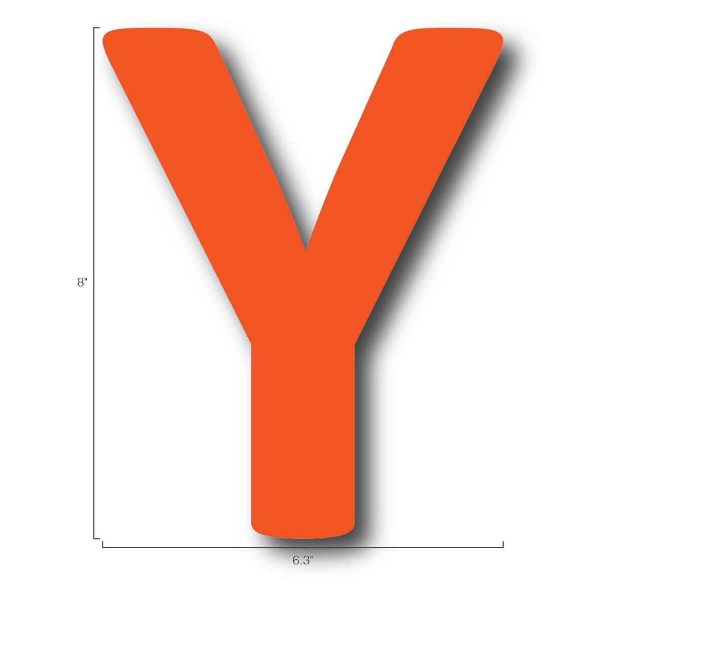 Alphabet Single Letters- Y