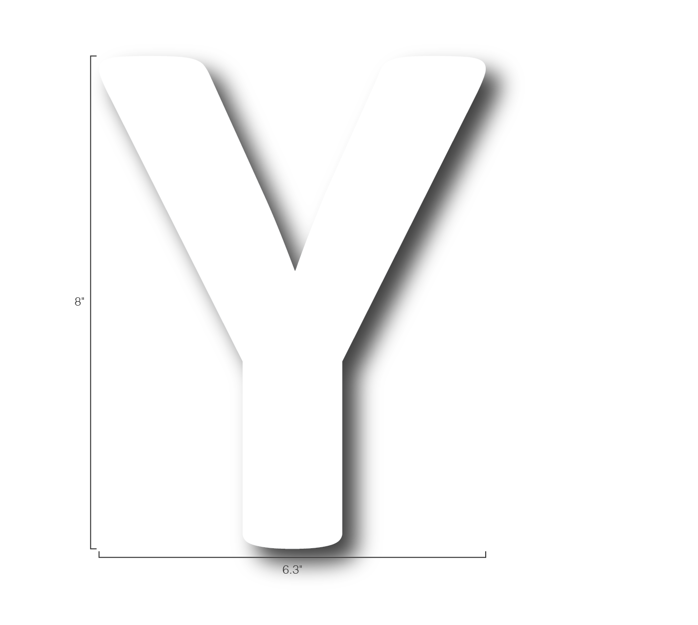 Alphabet Single Letters- Y