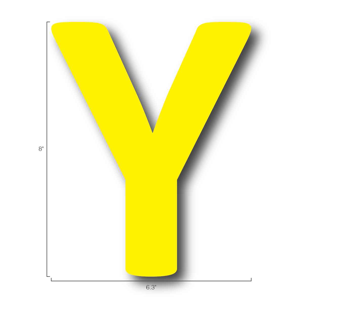 Alphabet Single Letters- Y