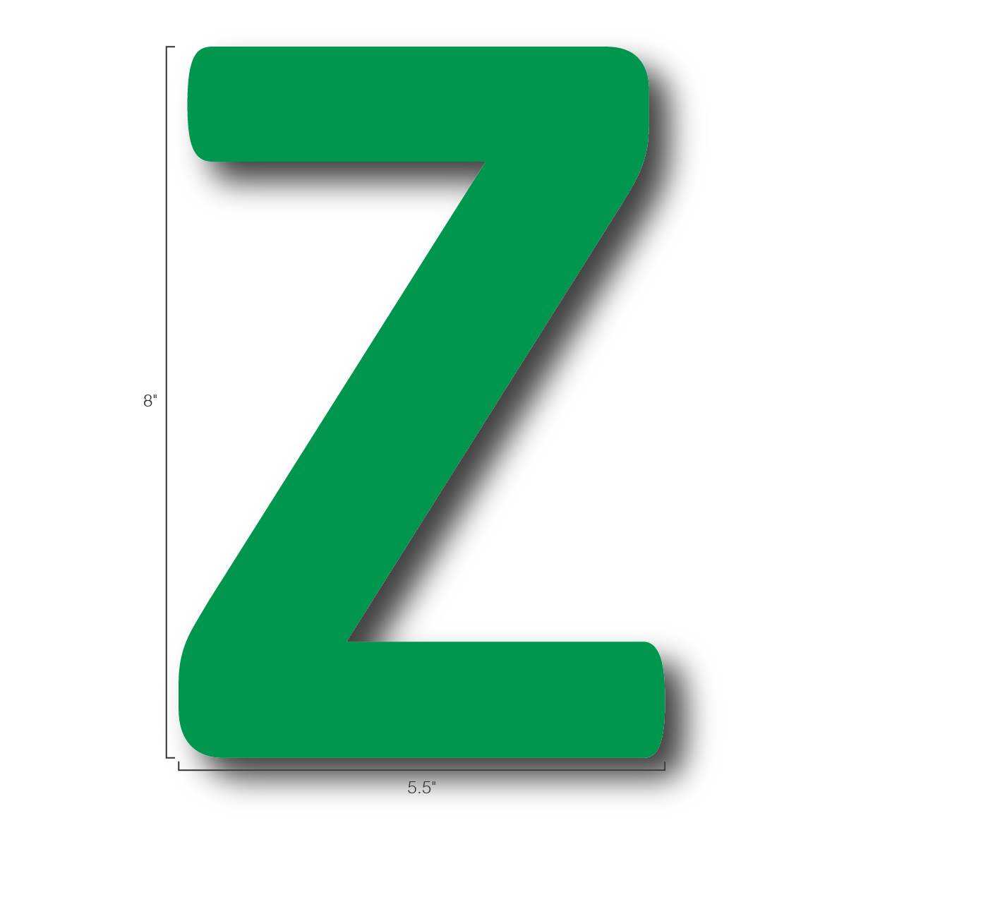 Alphabet Single Letters- Z