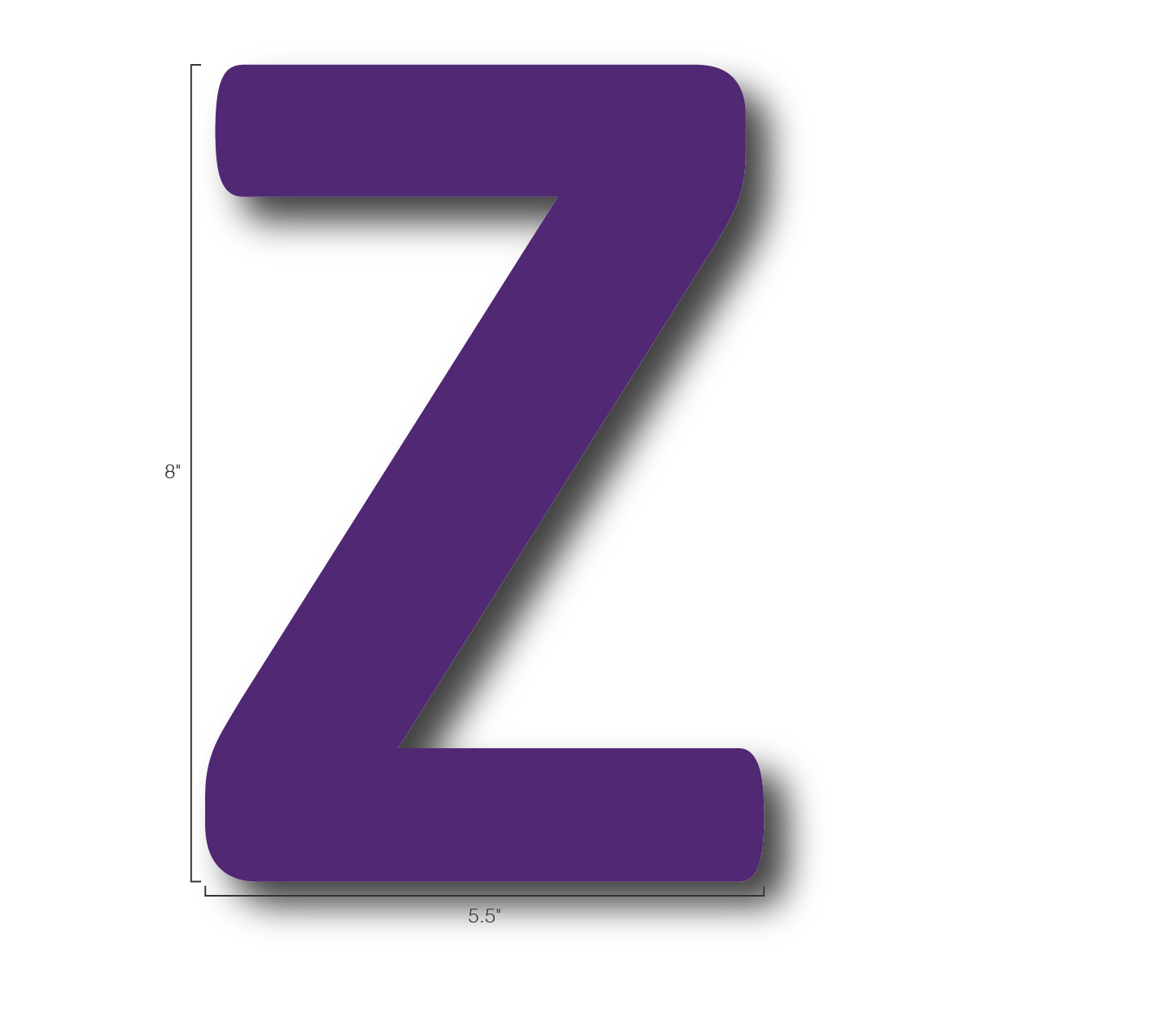 Alphabet Single Letters- Z