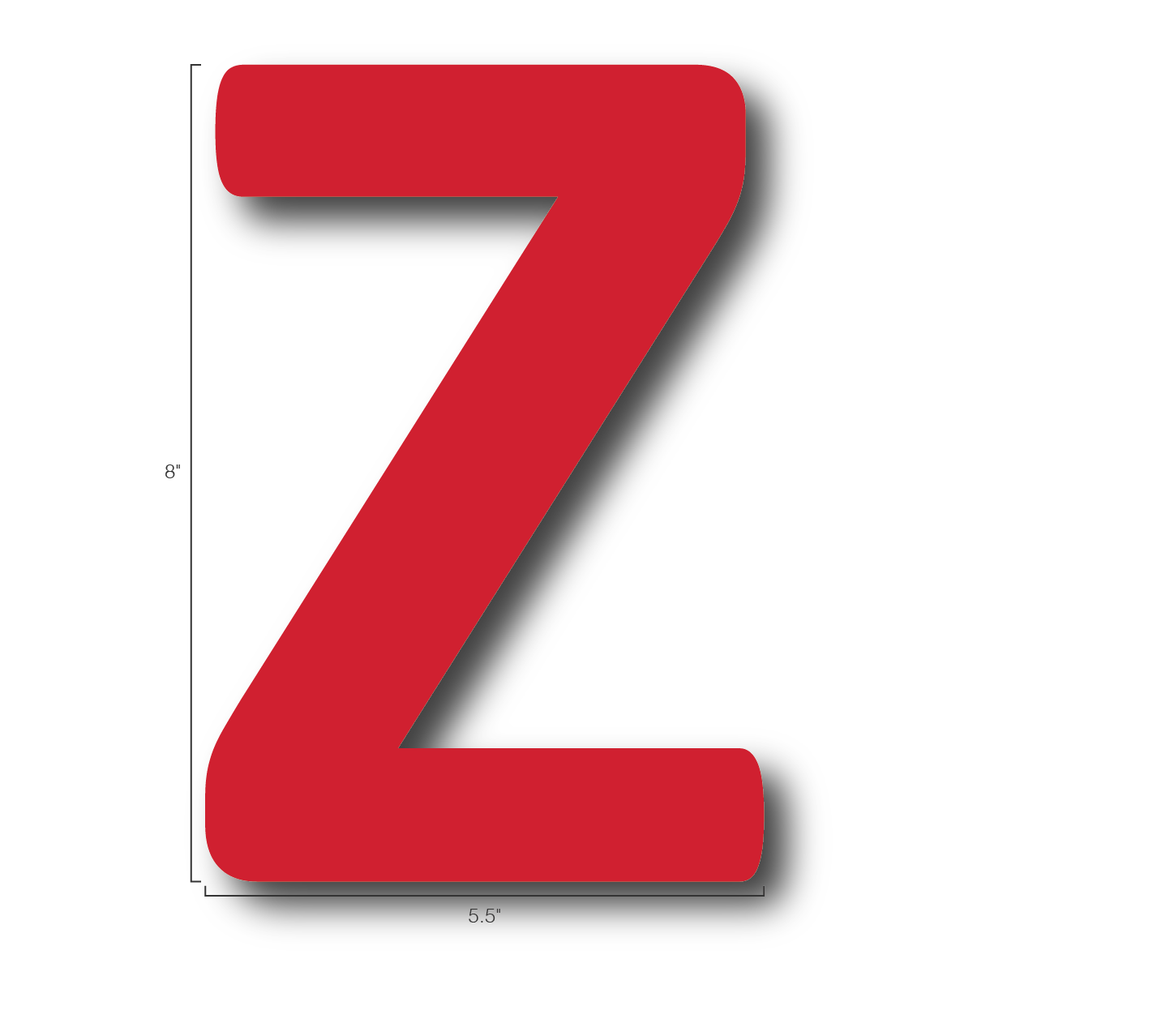 Alphabet Single Letters- Z