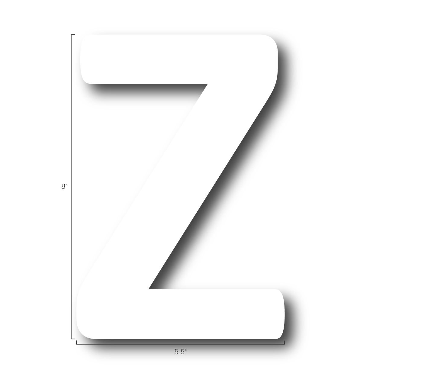 Alphabet Single Letters- Z