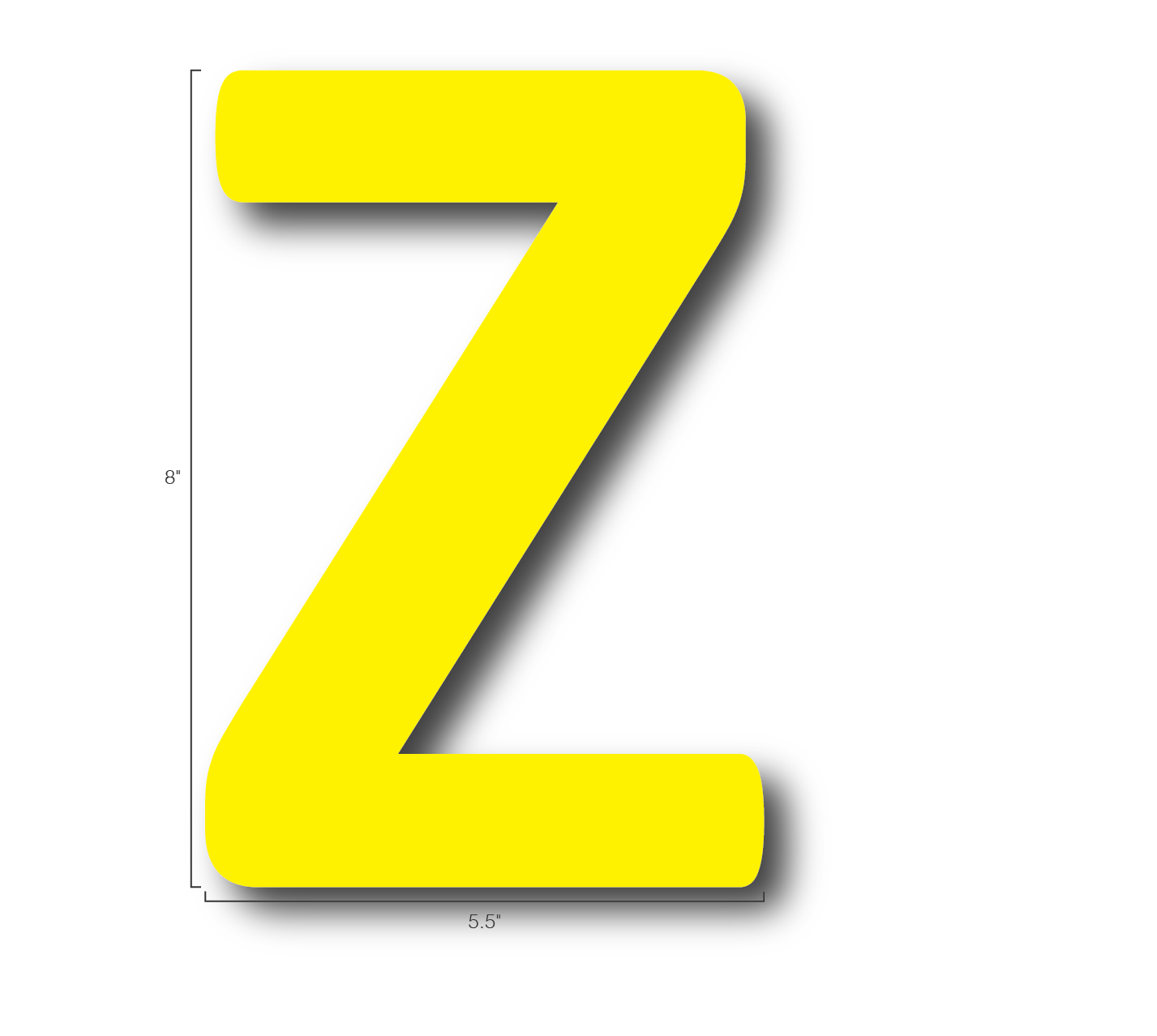 Alphabet Single Letters- Z