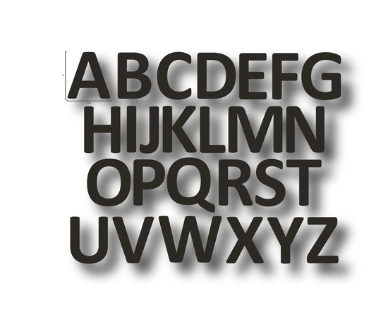 Alphabet Letters Full Set- Durable Matte Laminated Vinyl