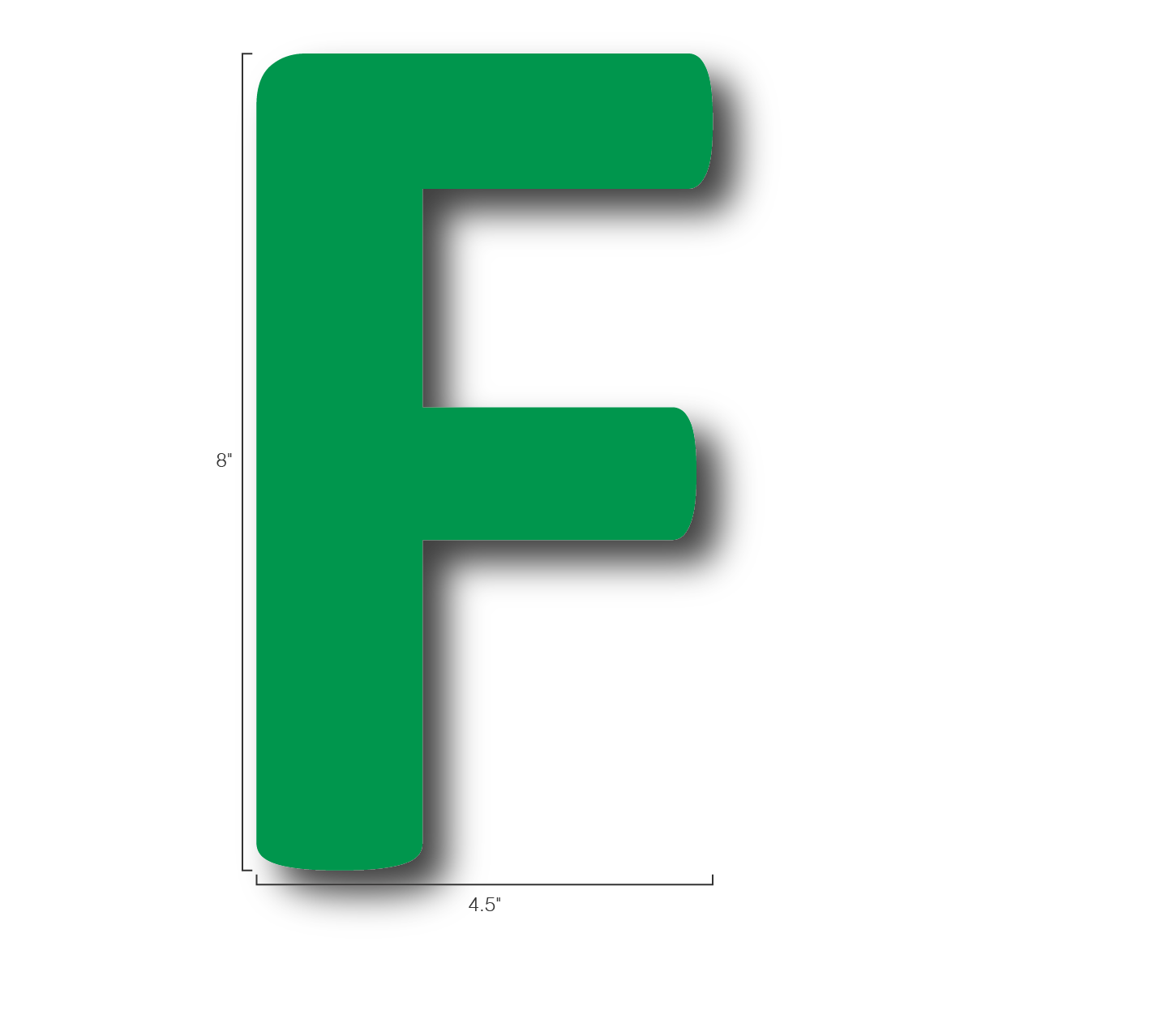 Alphabet Single Letters- F