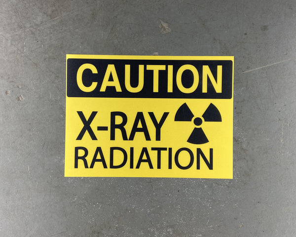 Caution "X-Ray Radiation" Durable Matte Laminated Vinyl Floor Sign- Various Sizes Available