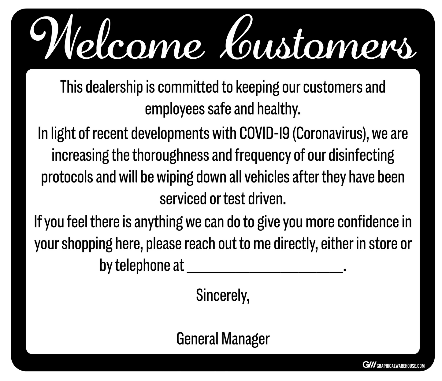 "Car Dealership" Adhesive Durable Vinyl Decal- 14x12”