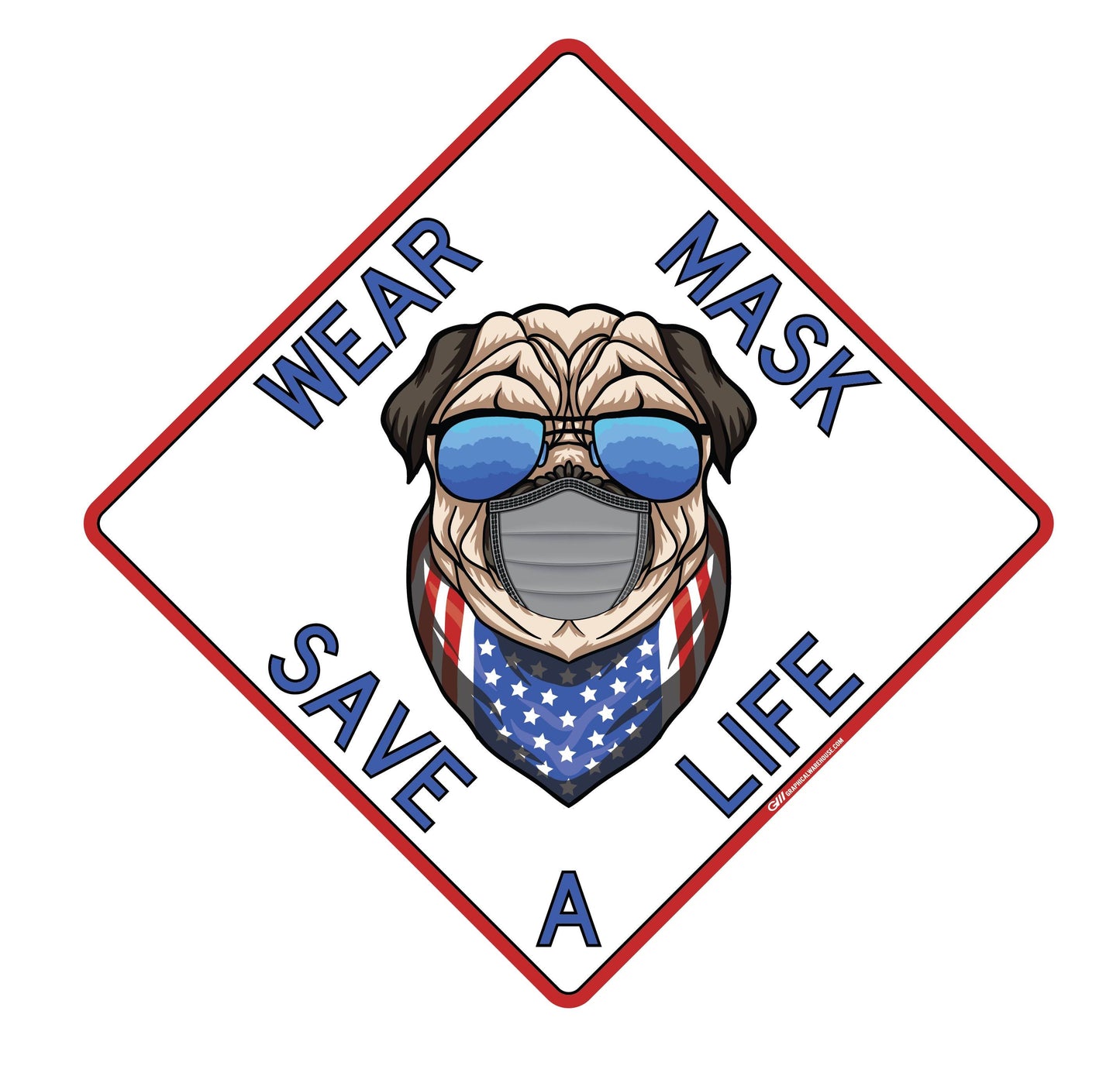 "Wear A Mask, Save A Life" Cat, Dog- Adhesive Durable Vinyl Decal- Various Sizes/Designs Available