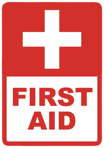 "First Aid" Reflective Coroplast Sign