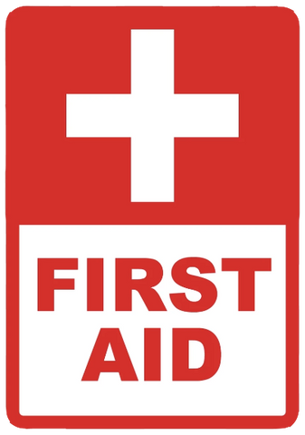"First Aid" Laminated Aluminum Sign
