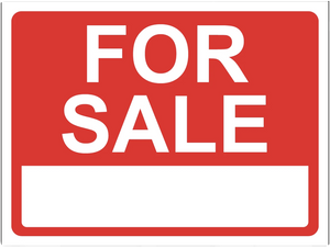 "For Sale" Reflective Coroplast Sign