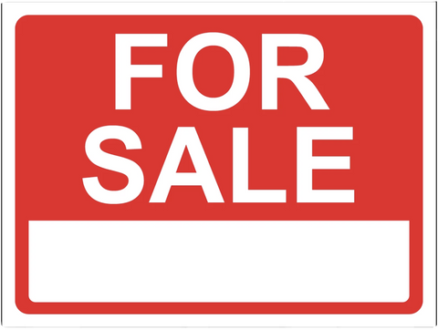 "For Sale" Reflective Coroplast Sign