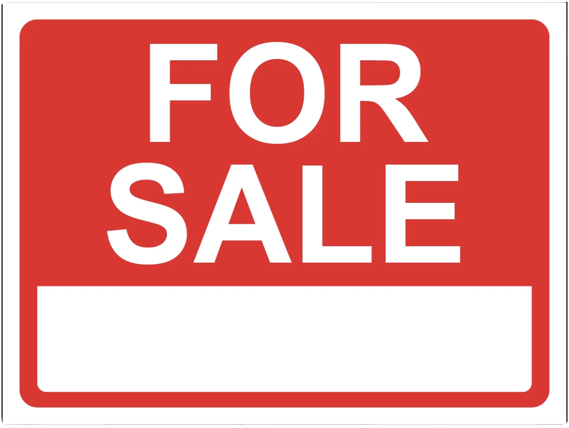"For Sale" Polystyrene Sign