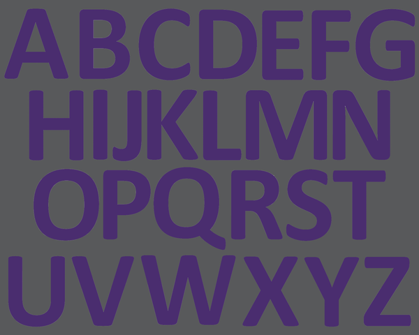 Alphabet Letters Full Set- Durable Matte Laminated Vinyl