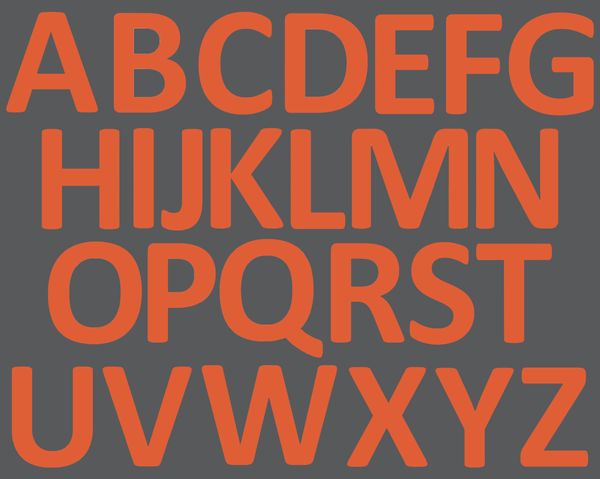 Alphabet Letters Full Set- Durable Matte Laminated Vinyl