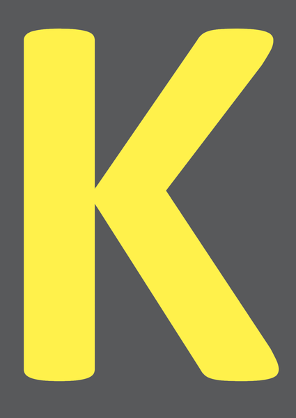 Alphabet Single Letters- K