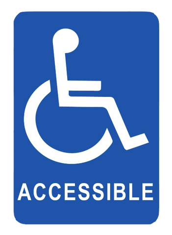 "Handicap Accessible" Reflective Coroplast Sign