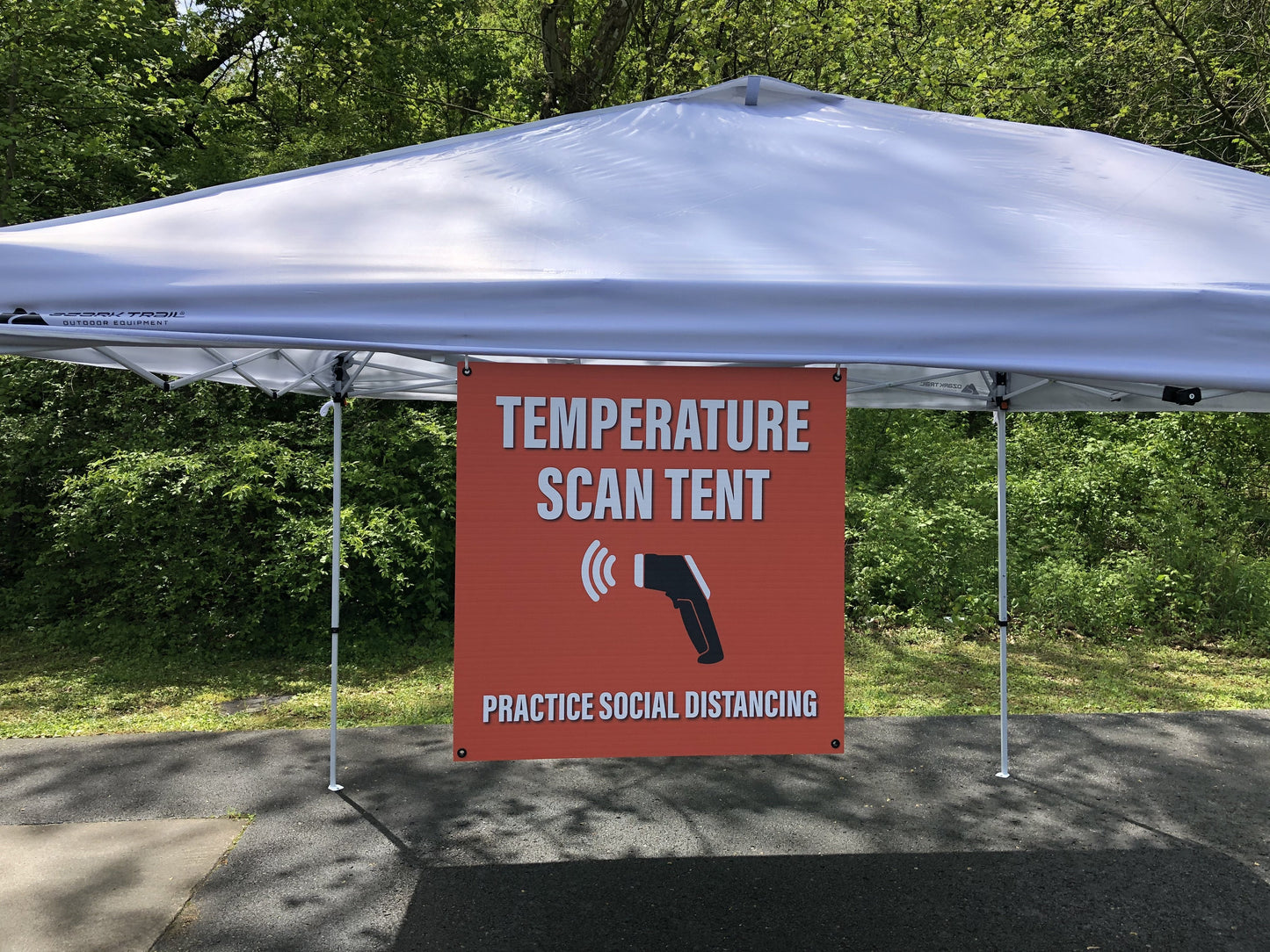 "Temperature Scan Tent"- Durable Laminated 10 mm Coroplast- 24"