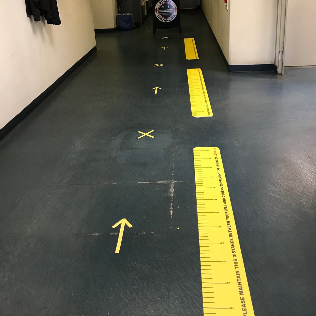 Social Distancing Ruler - 72"x8" Durable Floor Sign