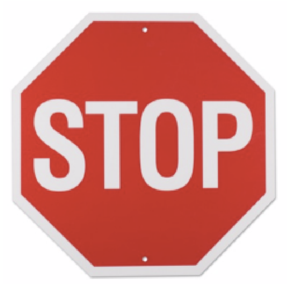 Reflective Aluminum Stop Sign (Rigid)