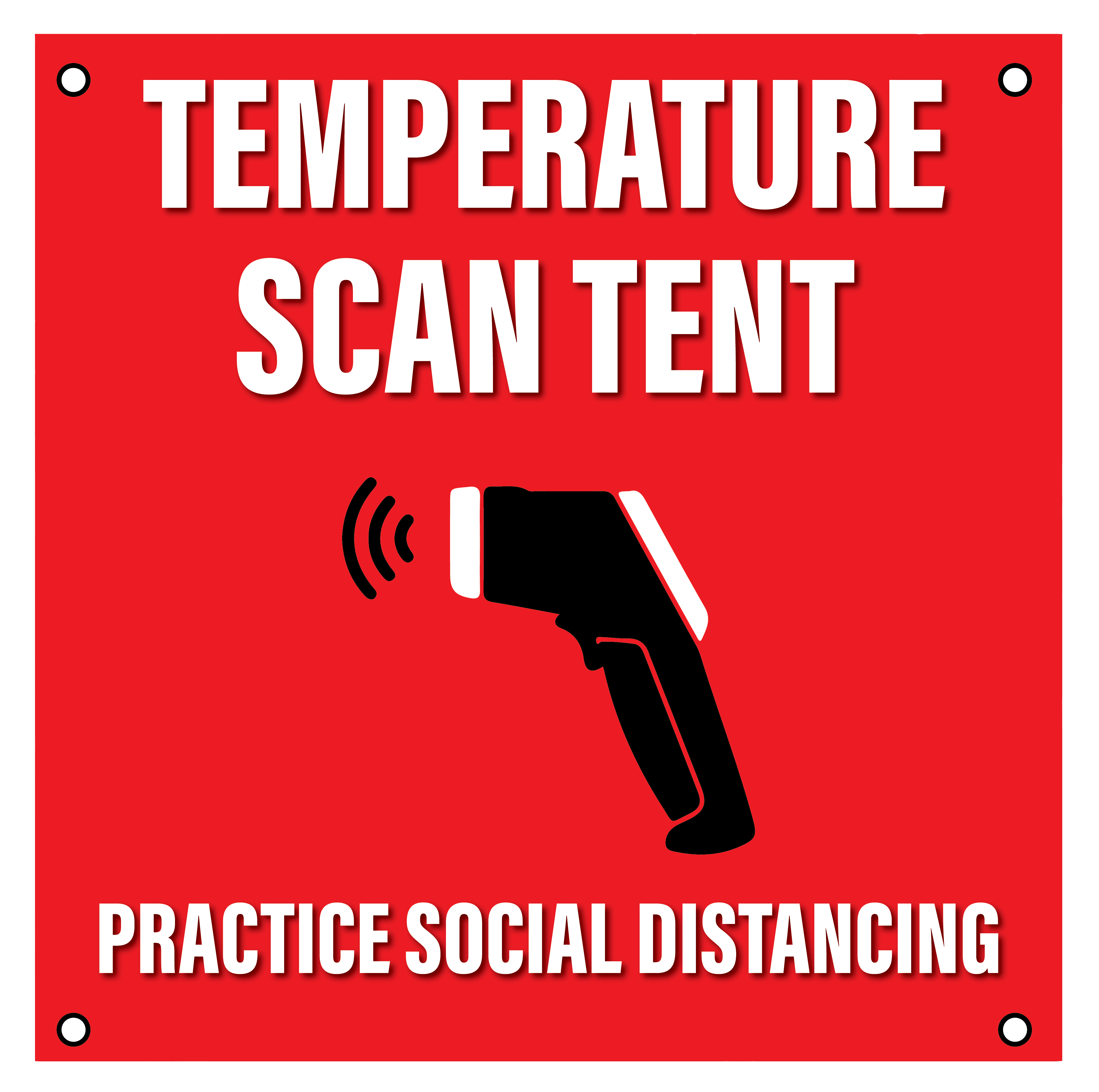 Temperature Scan Tent Set- Durable Laminated 10 mm Coroplast- 24 ...