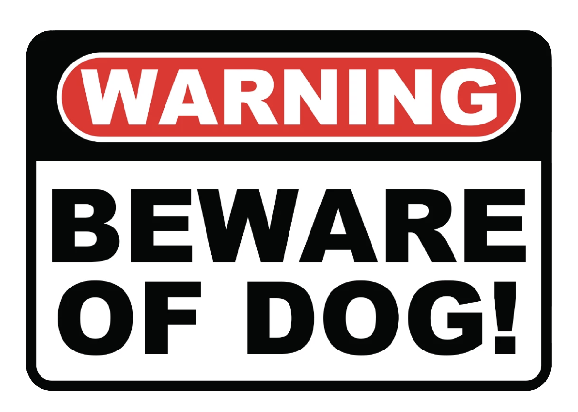 "Beware of Dog" Reflective Polystyrene Sign
