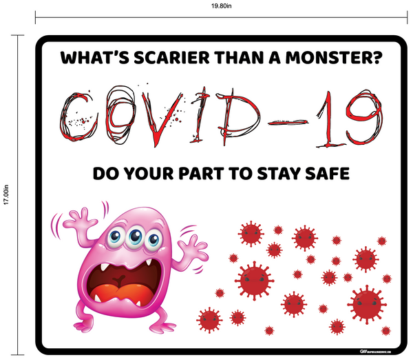 "What's Scarier than a Monster" Adhesive Durable Vinyl Decal- Various Sizes Available
