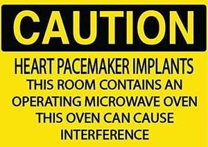 Caution Heart Pacemaker Implant sign - Graphical Warehouse