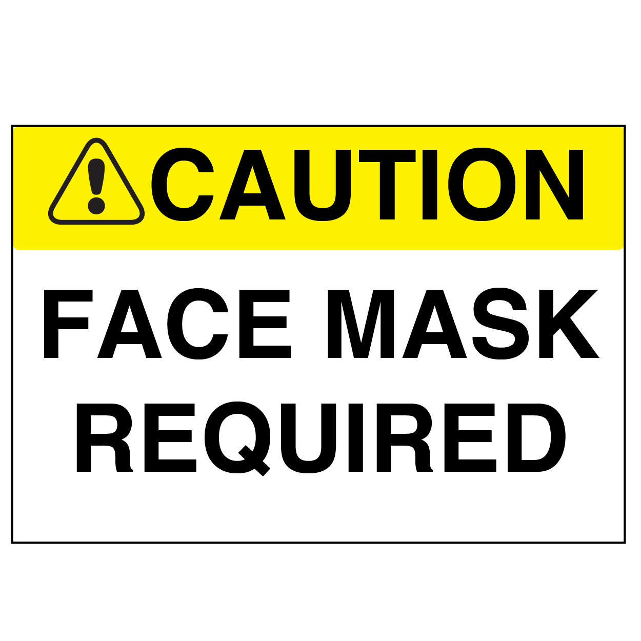 Face Mask Required - Graphical Warehouse