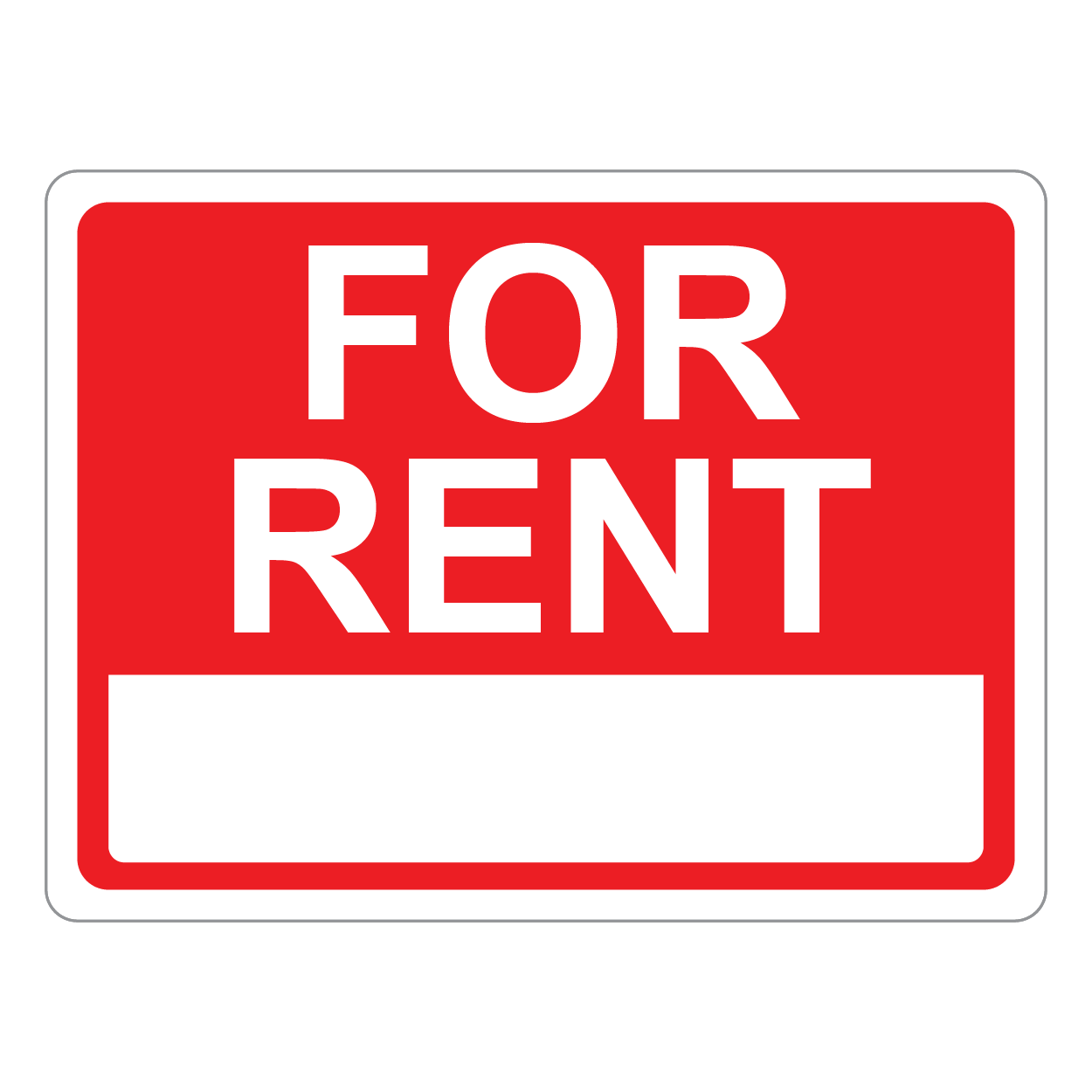 For Rent Sign - Graphical Warehouse