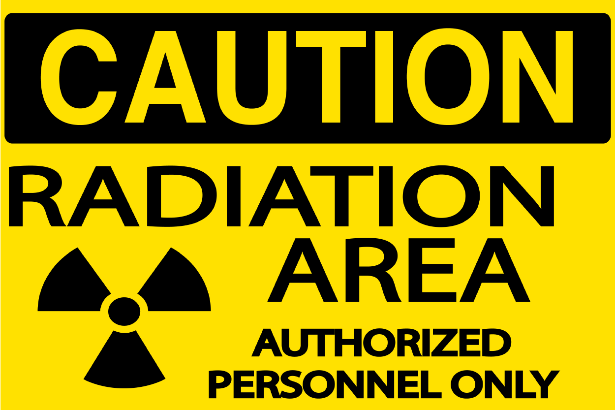 Radiation Area sign - Graphical Warehouse