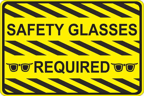 Safety Glasses Required - Graphical Warehouse