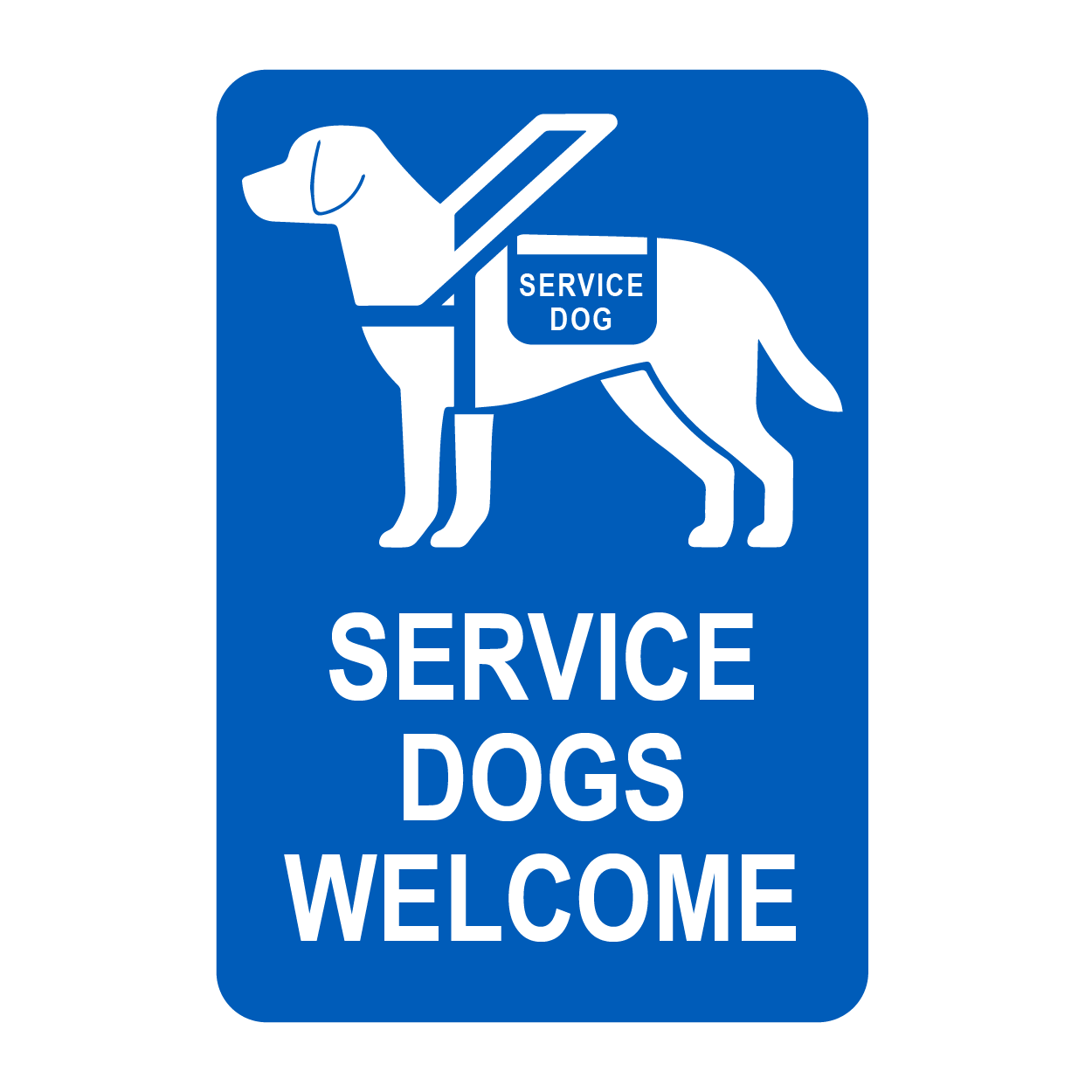 Service Dogs Welcomed - Graphical Warehouse