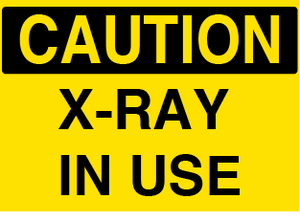 X-Ray In Use sign - Graphical Warehouse